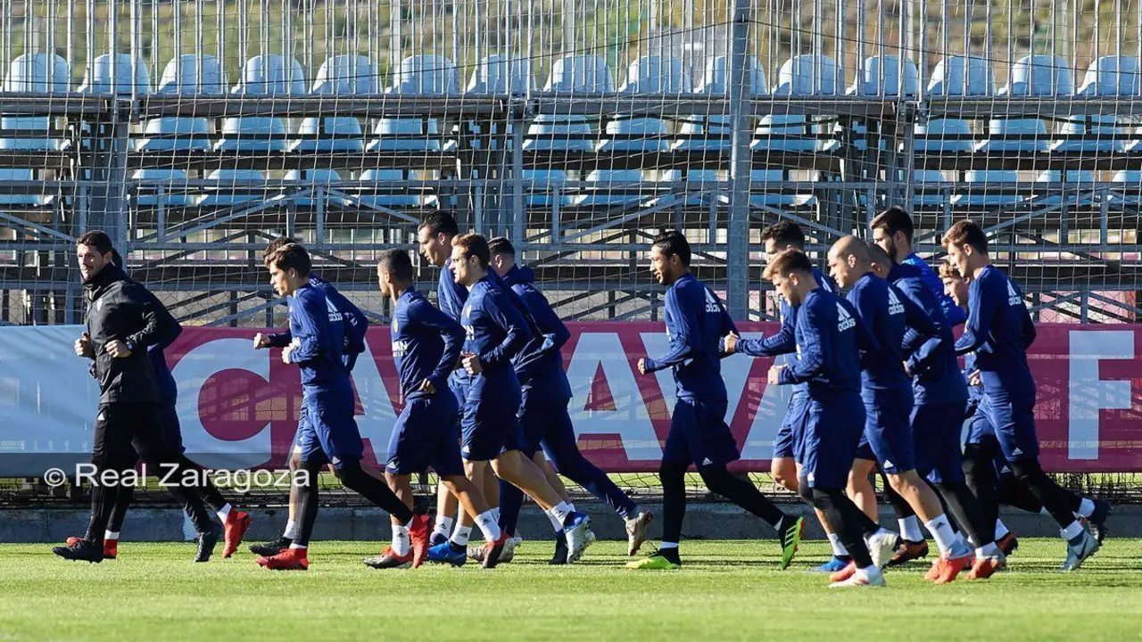 El Real Zaragoza entrena en la Ciudad Deportiva.l | Foto: Real Zaragoza
