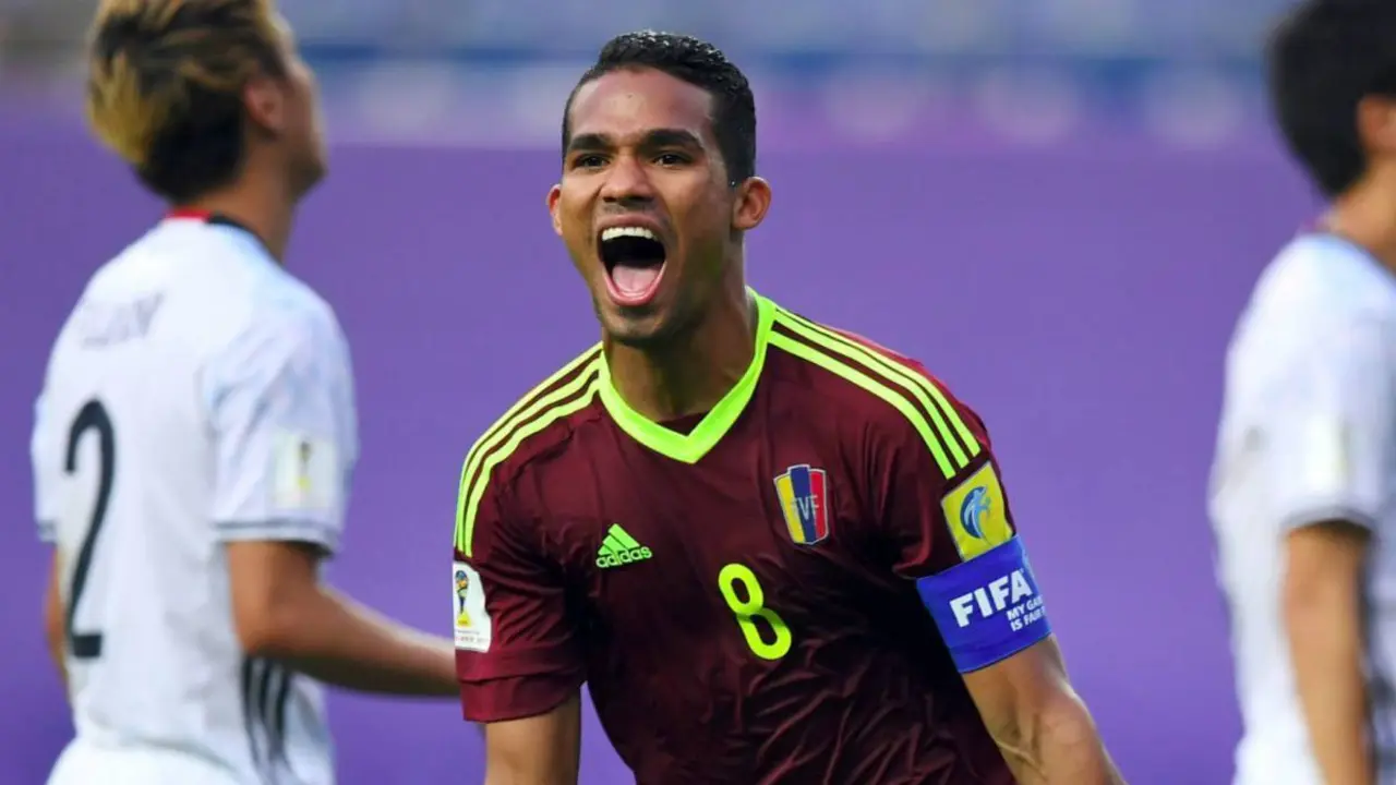 Yangel Herrera en un partido con su selecci&oacute;n. |Foto: Diario As