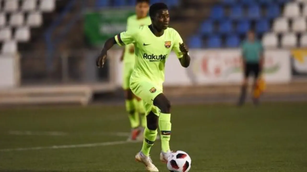 Wague en un partido con el Barcelona B. Foto: ABC