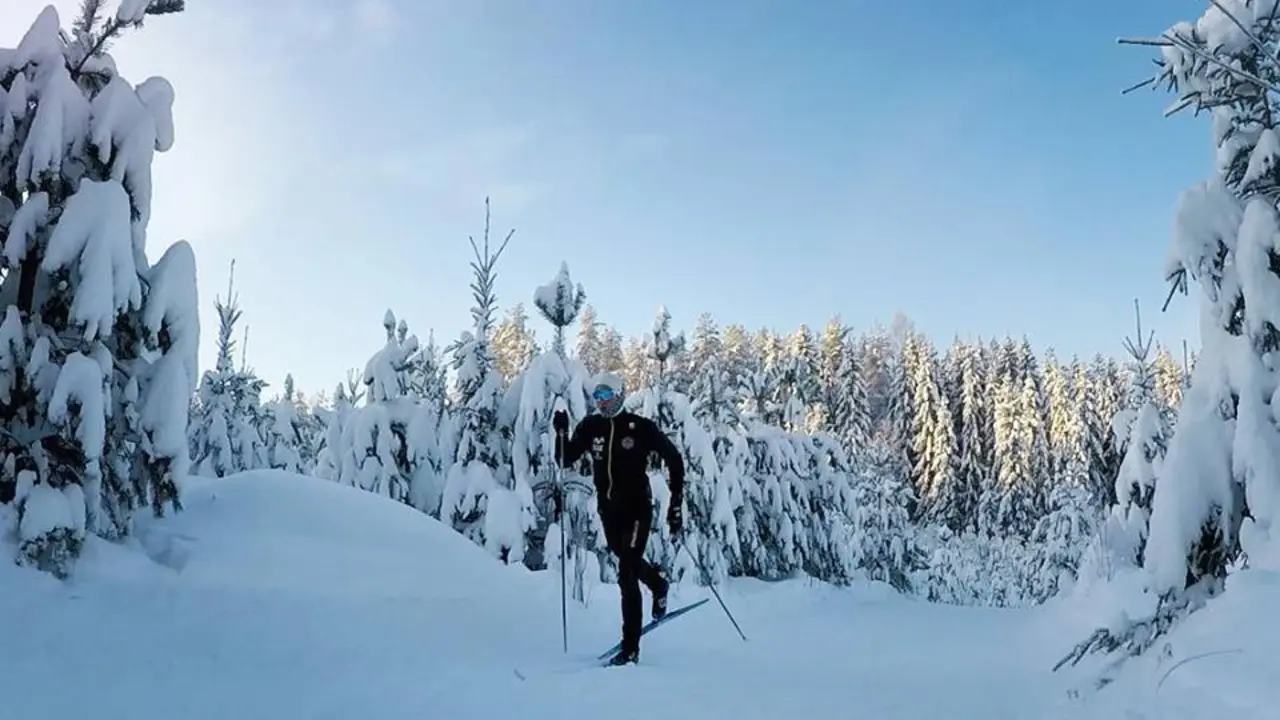 Mart&iacute; Vigo, entrenando en Finlandia un par de d&iacute;as antes de participar en el Mundial Sub 23. Foto: Cedida