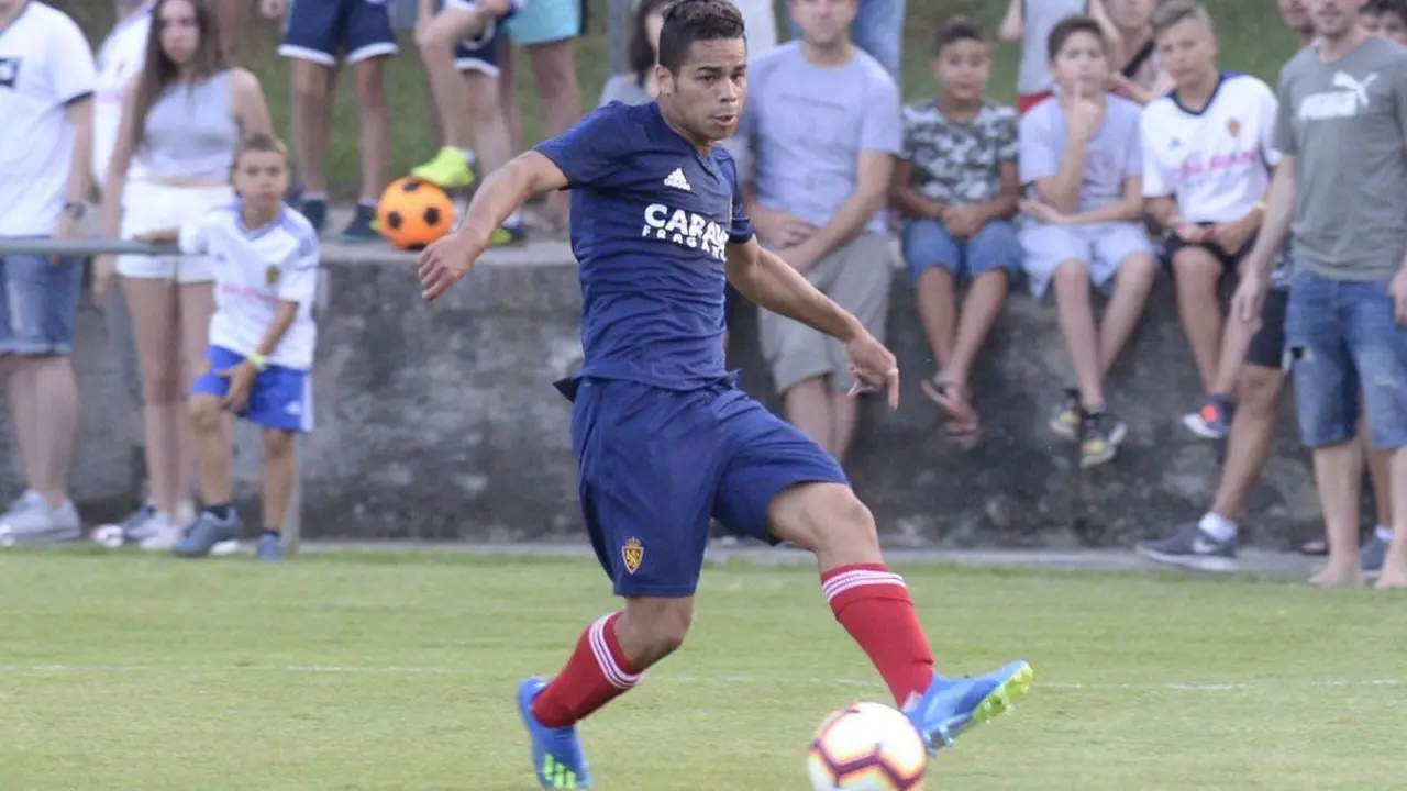 Ra&iacute;, en un partido-entrenamiento de pretemporada. Foto: Real Zaragoza