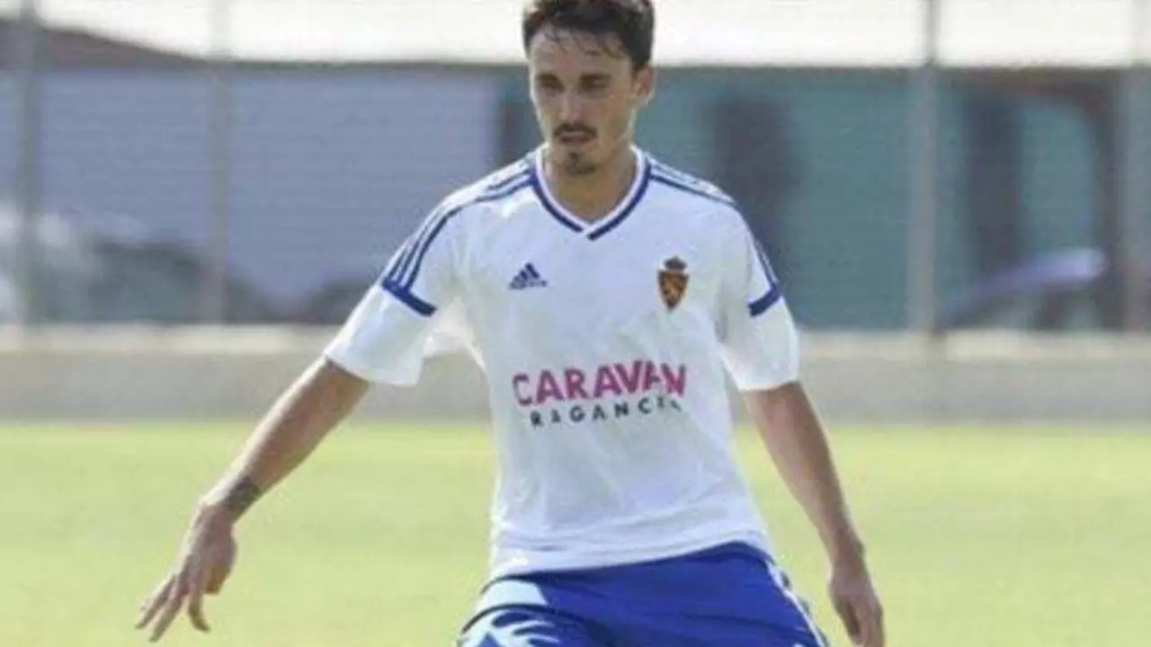 Alejandro Roy en su estapa en el Real Zaragoza B