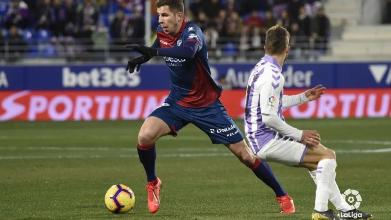 Rivera con la camiseta de la SD Huesca | Foto: LaLiga