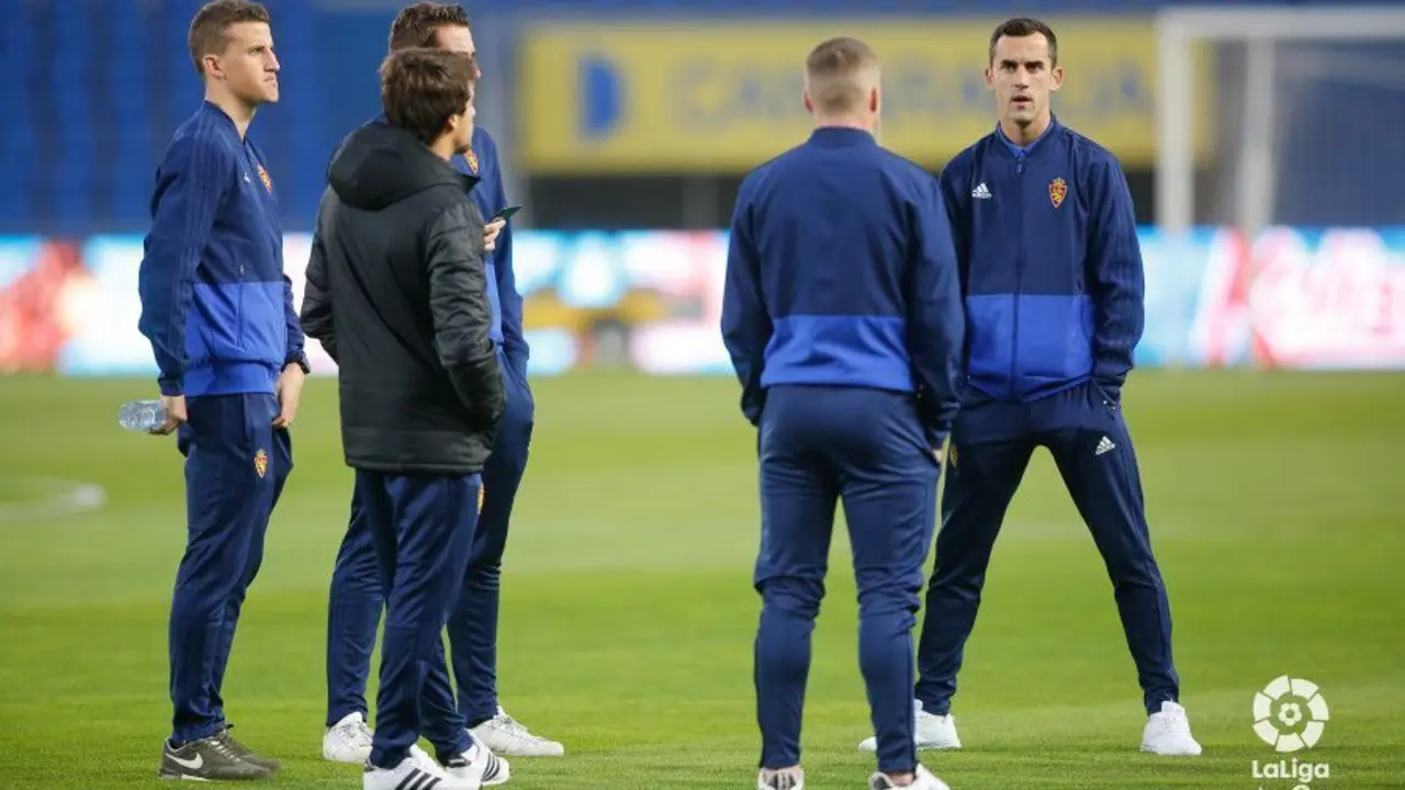 Linares antes de comenzar el partido ante Las Palmas. Foto: La Liga