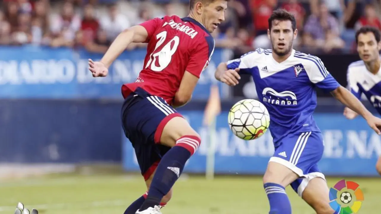Cantero en etapa en el Mirand&eacute;s. Foto: La Liga