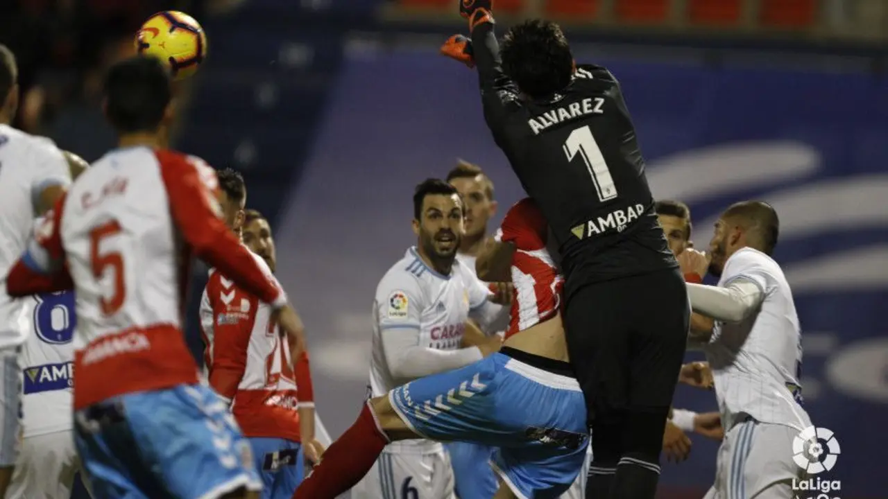 Cristian &Aacute;lvarez destac&oacute; en el encuentro en el Anxo Carro. Foto: La Liga