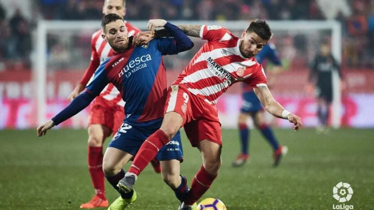 Gal&aacute;n en un partido frente al Girona | Foto: LFP