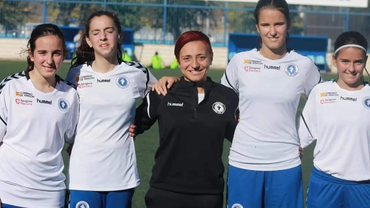 Sara Morer, entrenadora del Zaragoza CFF Infantil A