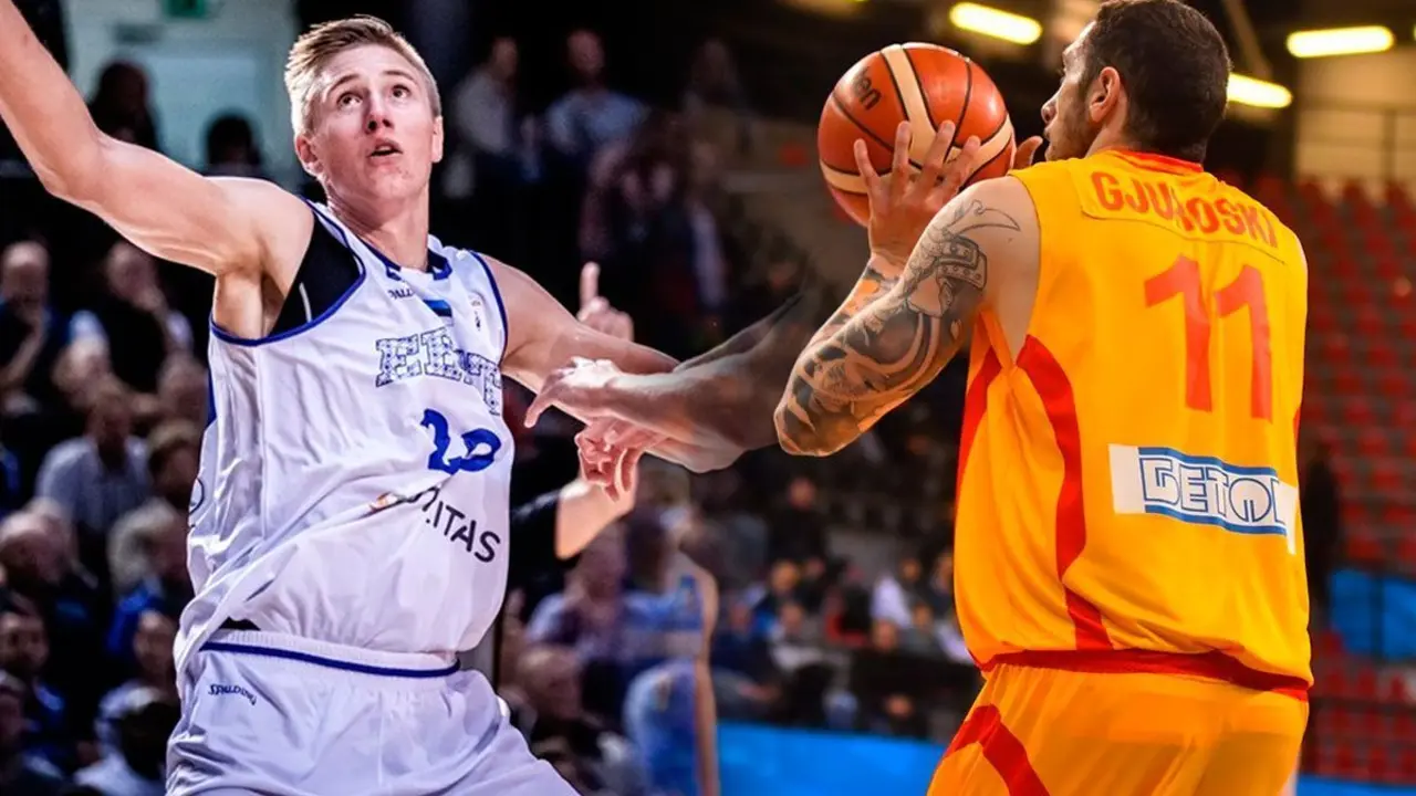 Rauno Nurger y Stojan Gjuroski con sus selecciones | Fotos: FIBA