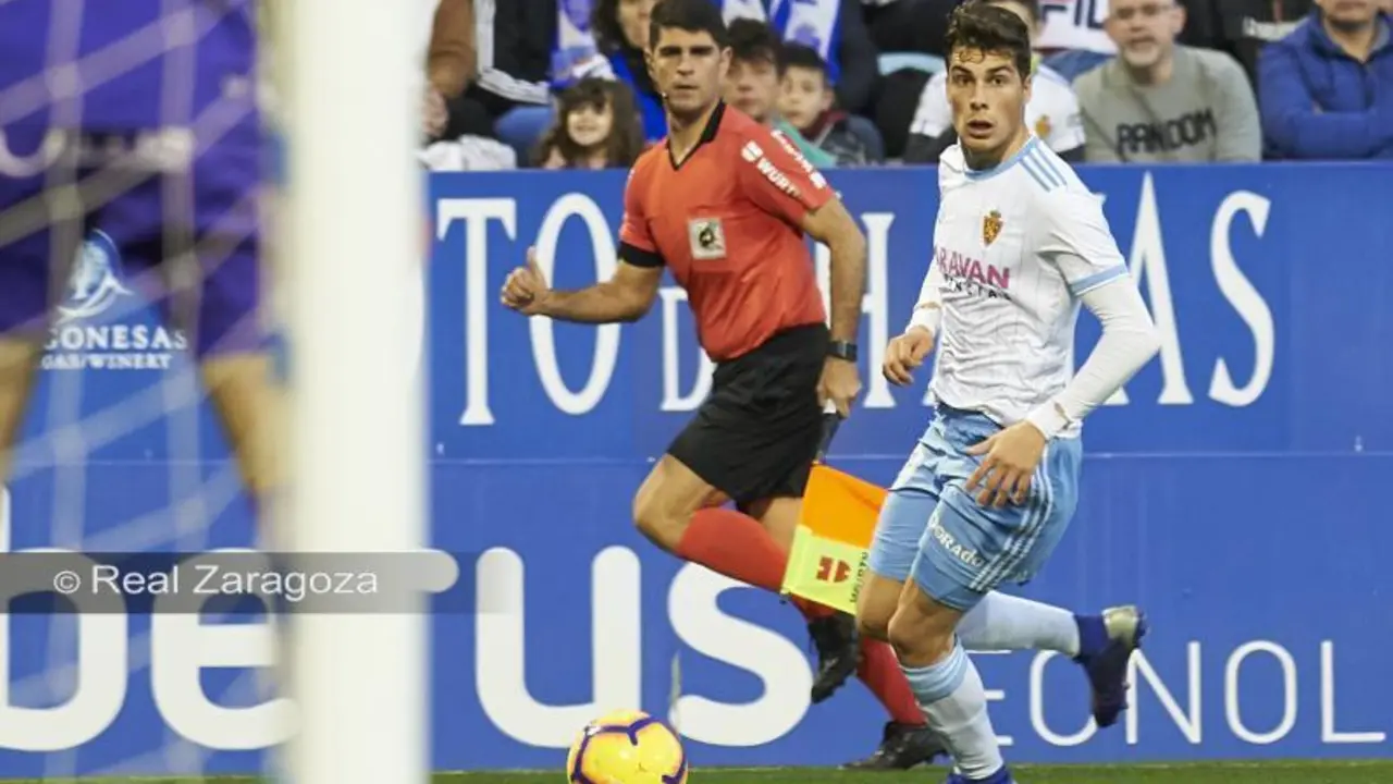 Soro en el partido de la pasada temporada ante el Albacete. Foto: Real Zaragoza