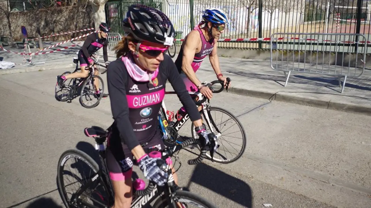 Vanesa Guzm&aacute;n en el Duatl&oacute;n Ciudad Utebo| Foto: Ana Urrea Fernandez-Santos