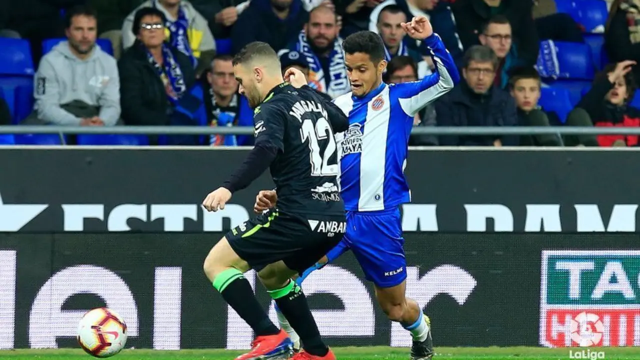 Gal&aacute;n, en el partido contra el Espanyol. Foto: LaLiga Santnader