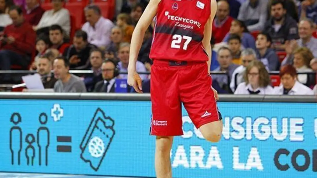 Vit Kreji, en el partido ante Breog&aacute;n. Foto: Esther Casas/Basket Zaragoza