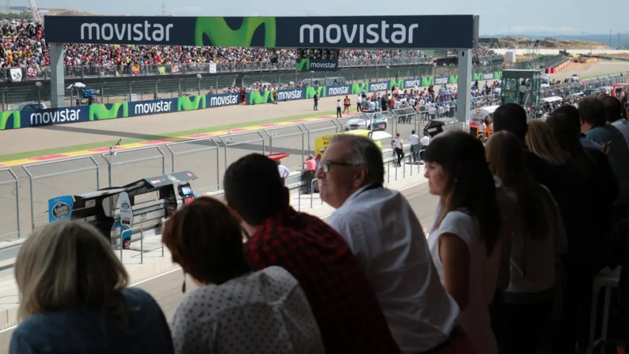 Terraza del VIP Lounge MotorLand, en el pasado Gran Premio de Arag&oacute;n de MotoGP. Foto: Agency Sport Media.
