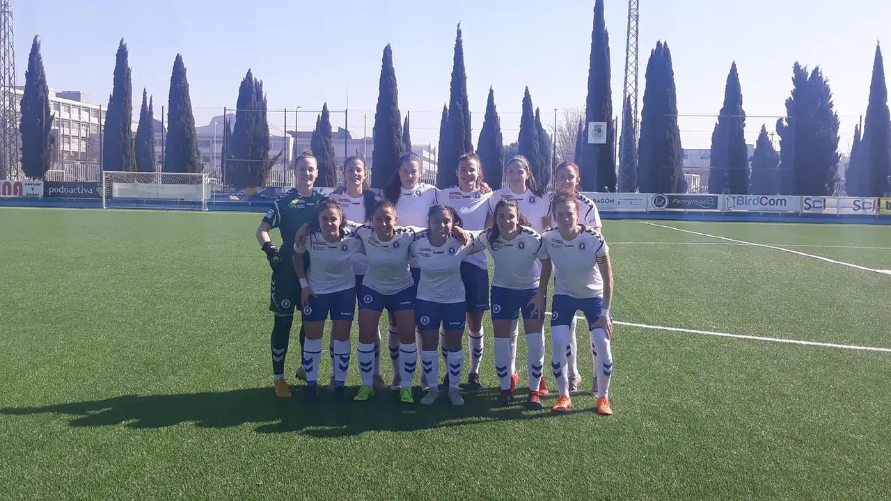 Once inicial del Zaragoza CFF ante el Pardinyes. Foto: Zaragoza CFF