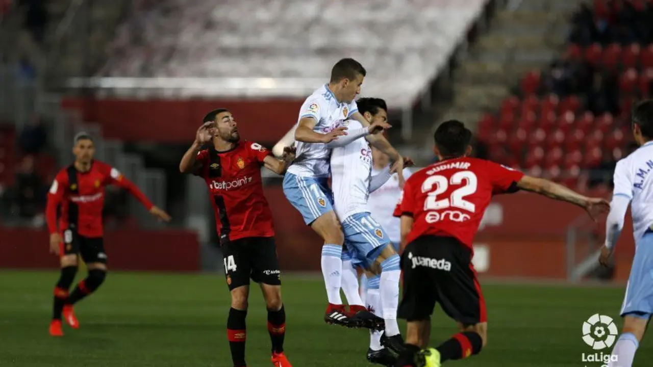 El Zaragoza ha ca&iacute;do por la m&iacute;nima en Mallorca. Foto: La Liga 123