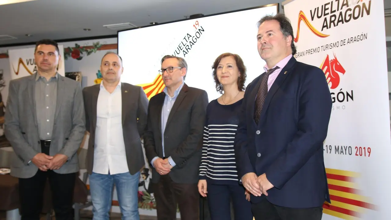 La Vuelta a Arag&oacute;n ha sido presentada esta ma&ntilde;ana de manera formal en Teruel. Foto: Cedida