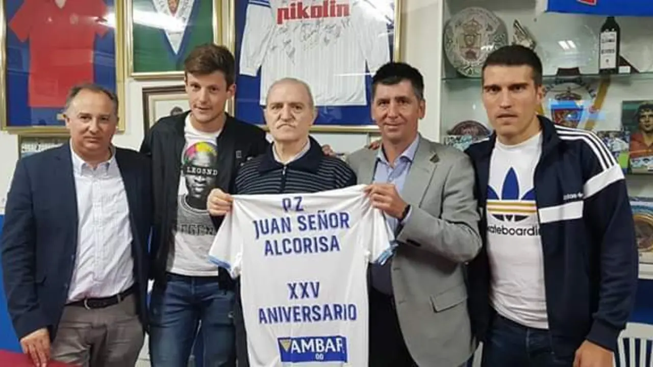 Aniversario de la Pe&ntilde;a Zaragocista Juan Se&ntilde;or con Marc Gual y Alberto Zapater