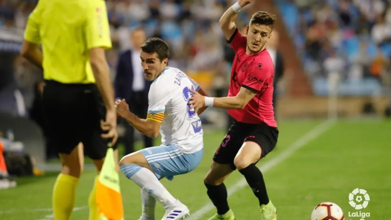 Zapater en el encuentro ante el Alcorc&oacute;n. Foto: La Liga