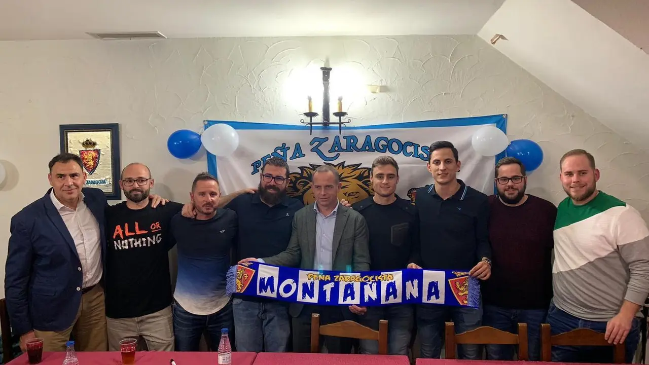 Acto de inauguraci&oacute;n de la Pe&ntilde;a Zaragocista de Monta&ntilde;ana 
