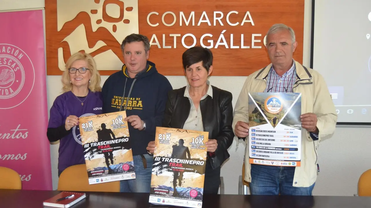 Imagen de la presentaci&oacute;n de la Traschinepro en la comarca del Alto G&aacute;llego. Foto: Sportaragon