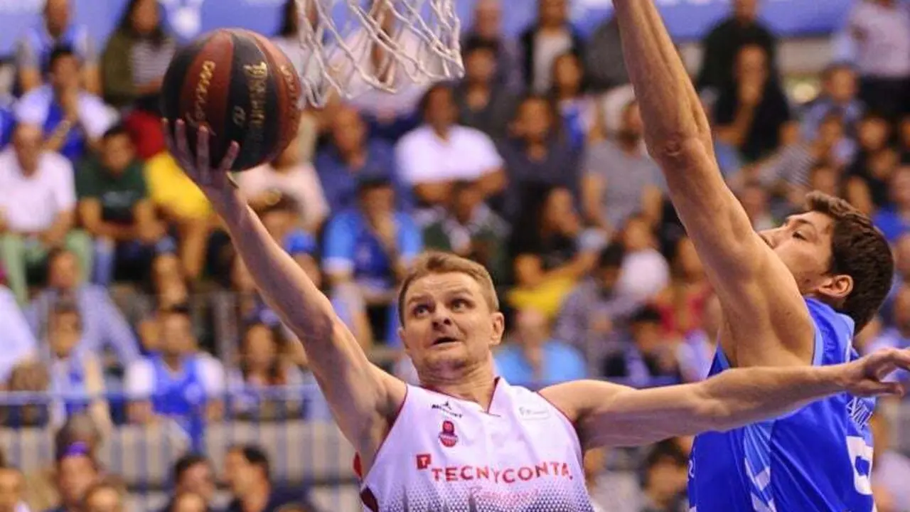 Seibutis, en el partido de ida. Foto: M.Gonz&aacute;lez / ACB