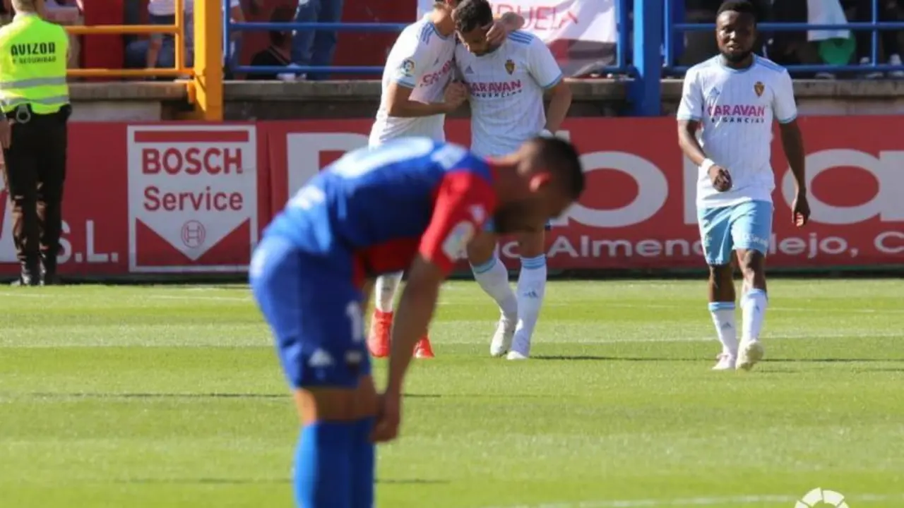 El Real Zaragoza se march&oacute; de Extremadura con los tres puntos. Foto: La Liga 123