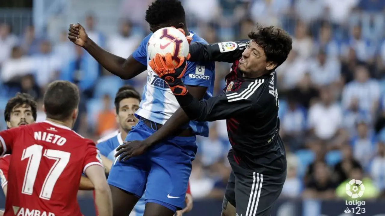Cristian ha encajado tres goles ante el M&aacute;laga. Foto: Liga 123