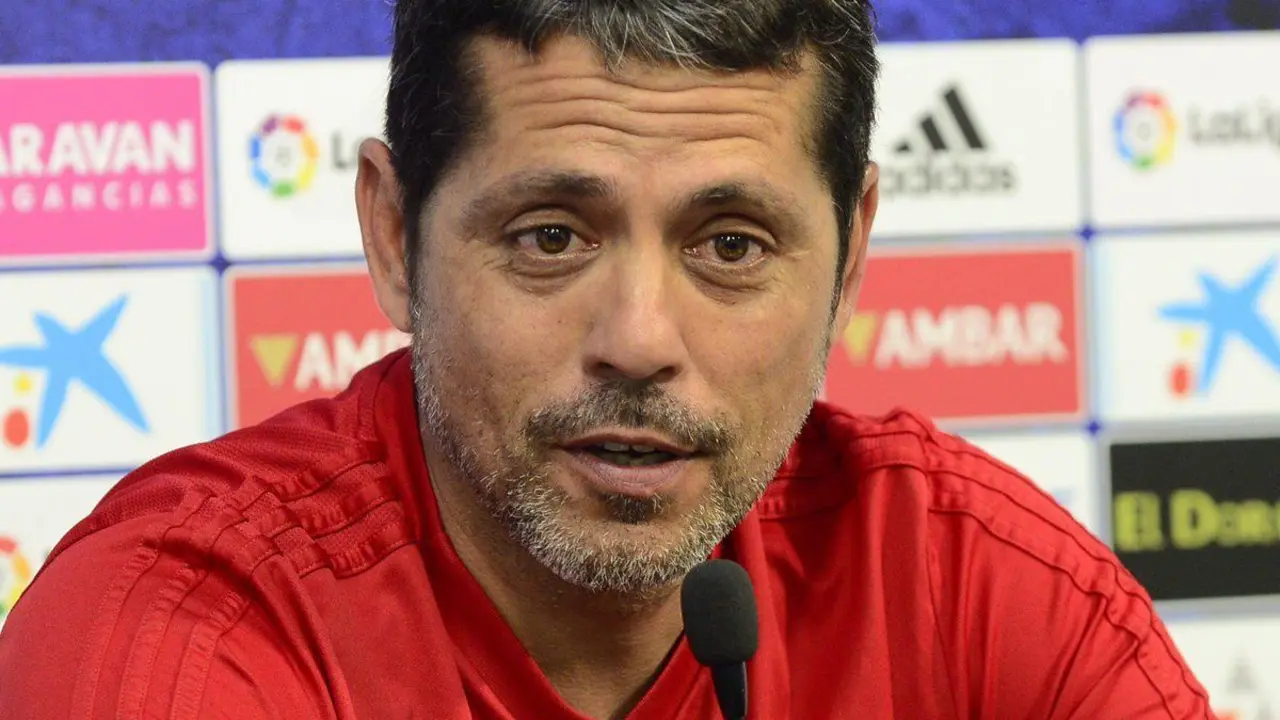 Loreto en rueda de prensa. Foto: Real Zaragoza