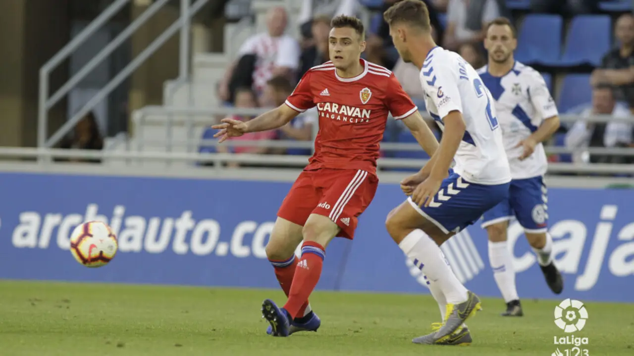 Lasure en el partido ante el Tenerife. Foto: La Liga 123