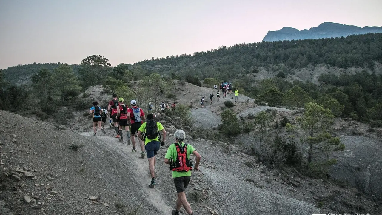 Participantes en una edici&oacute;n anterior del Gran Trail Sobrarbe. Foto: GT Sobrarbe