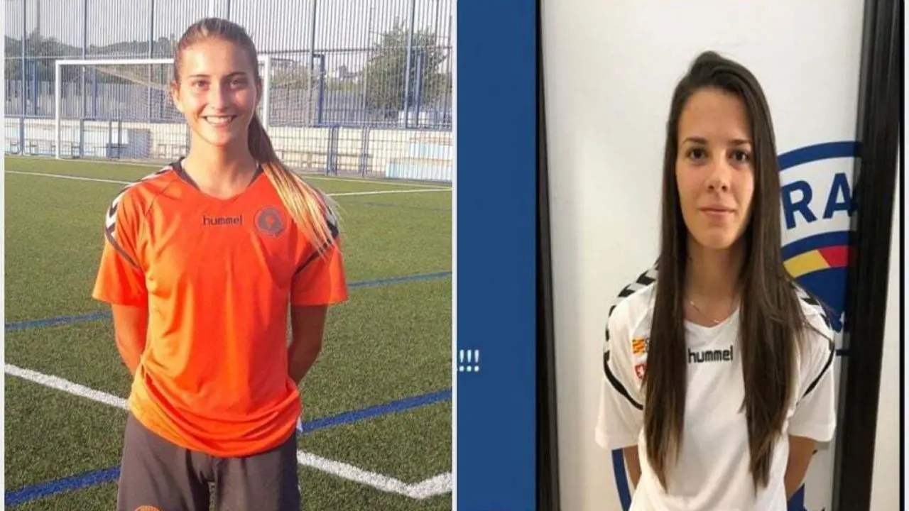 Alicia P&eacute;rez y Elena Valej, &uacute;ltimas renovaciones del Zaragoza CFF. Foto: Zaragoza CFF