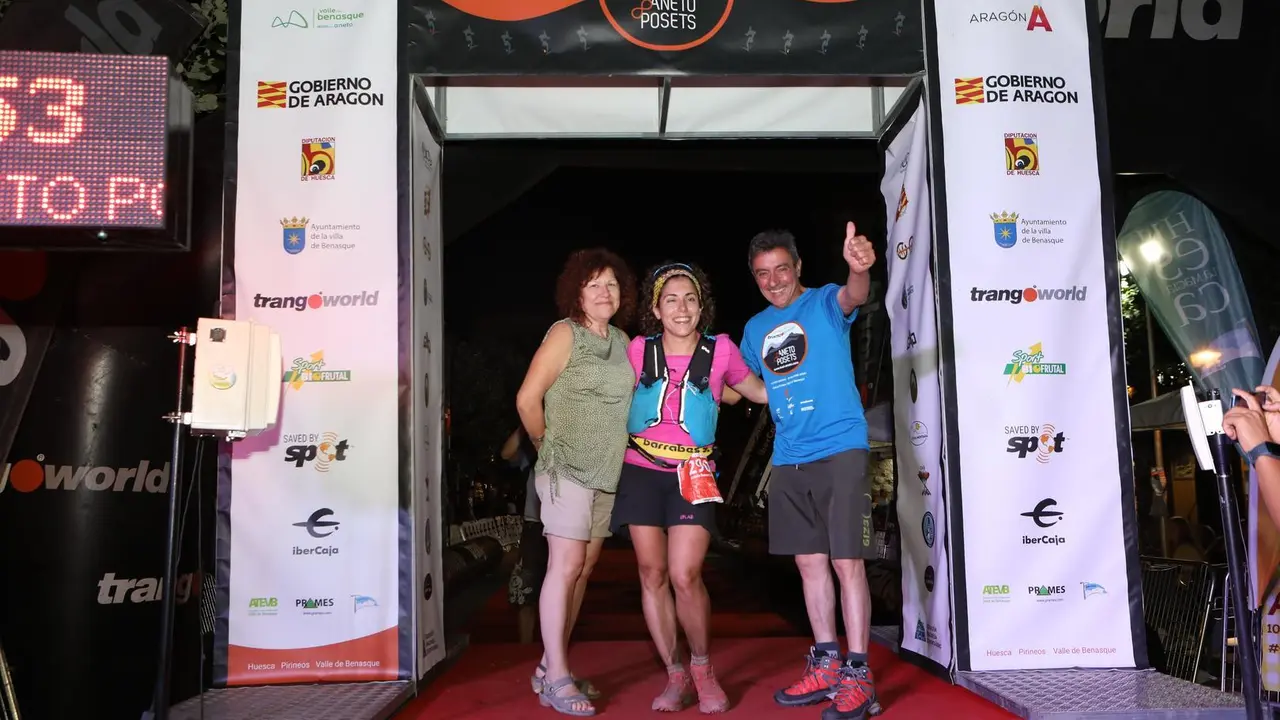 Natalia Rom&aacute;n, un a&ntilde;o m&aacute;s, la mejor de la prueba m&aacute;s exigente del Gran Trail Aneto-Posets. Foto: GTTAP