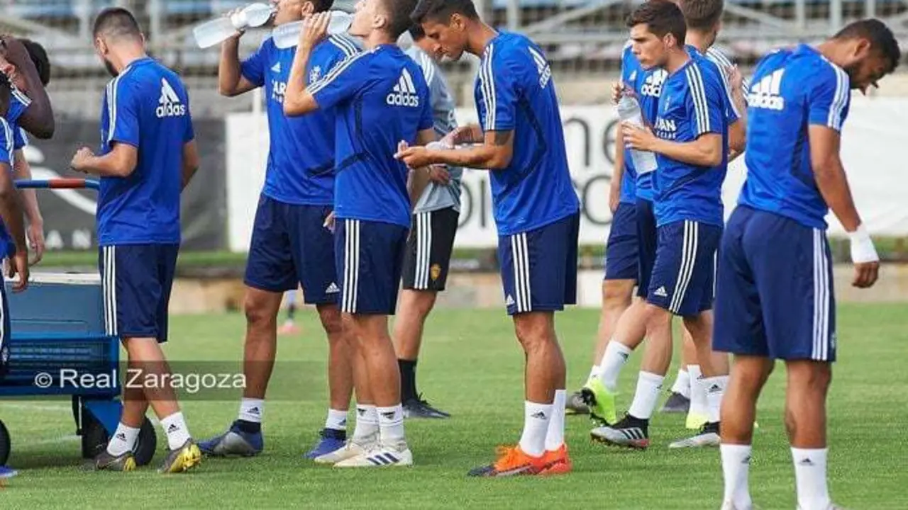 Entrenamiento de la plantilla zaragocista. Foto: Real Zaragoza