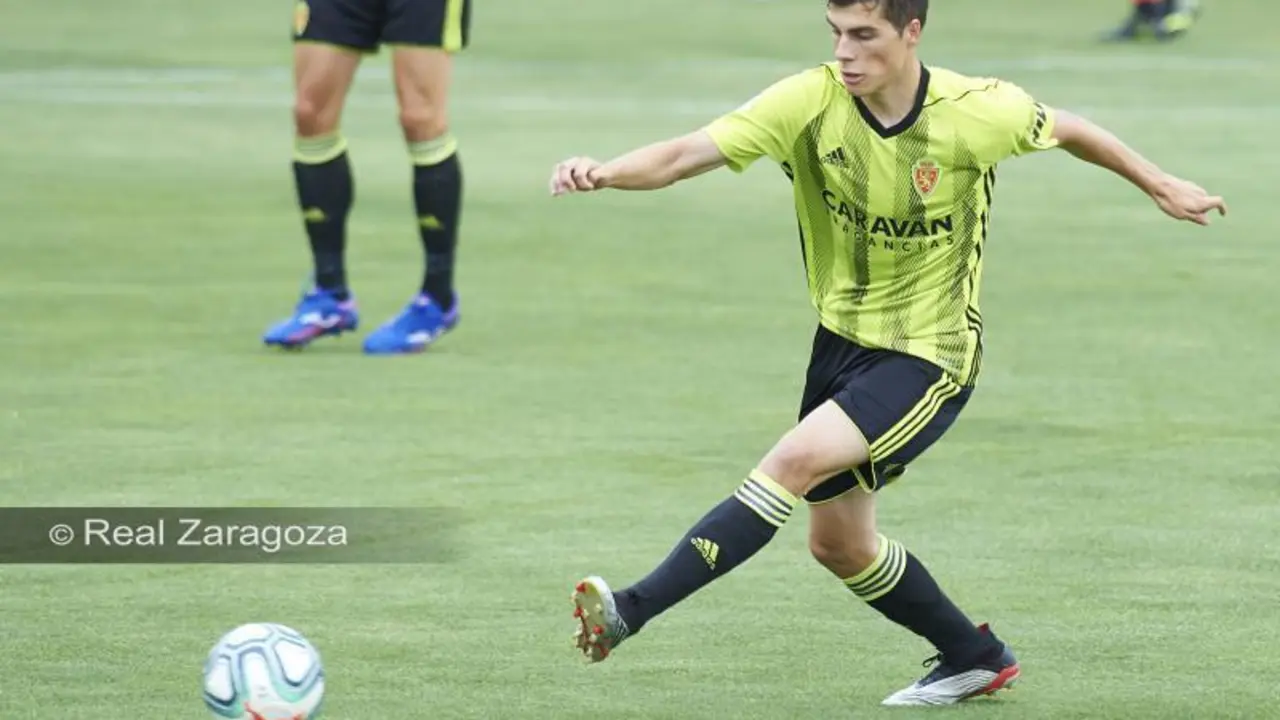 Soro en el partido amistoso de pretemporada ante el Ebro. Foto: Real Zaragoza