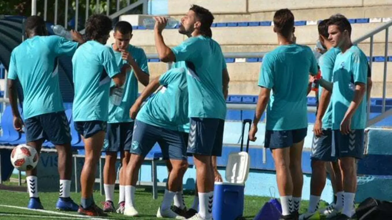 Entrenamiento del CD Ebro. Foto: @CD_Ebro
