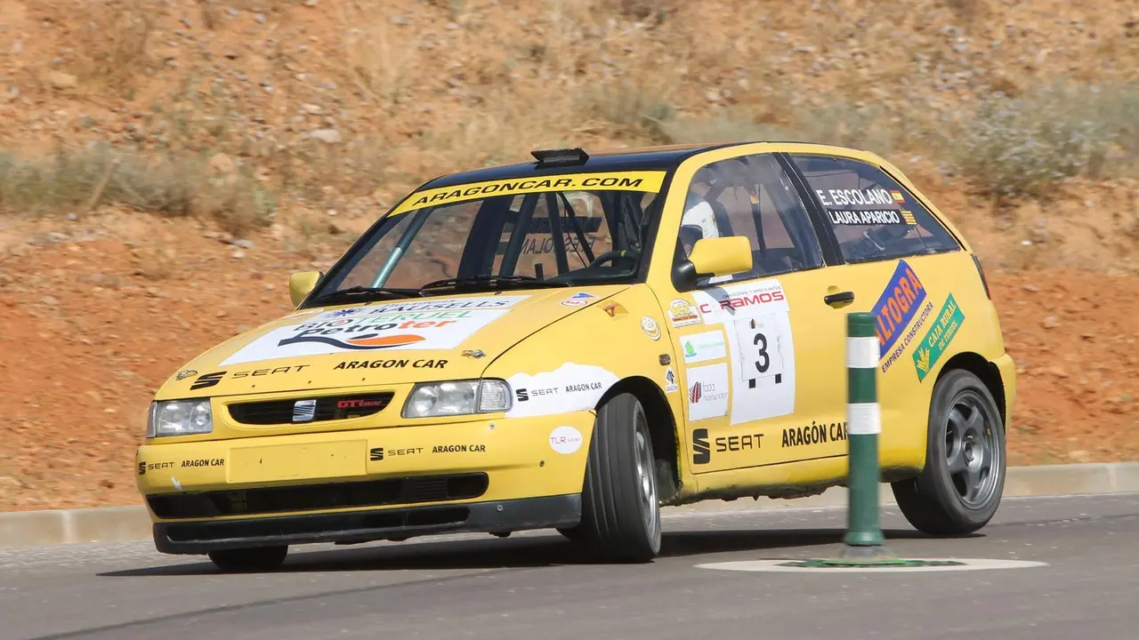 Eduardo Escolano en el II Slalom Villa de Calamocha. /Foto: Federaci&oacute;n aragonesa de automovilismo 