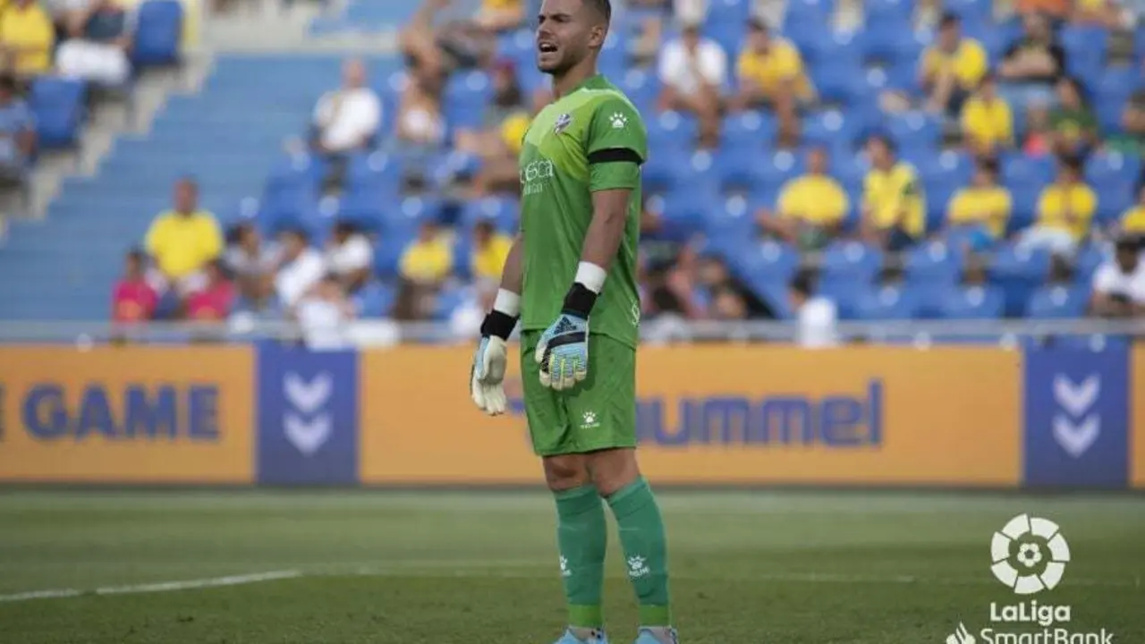 &Aacute;lvaro Fern&aacute;ndez en el partido frente a Las Palmas. | Foto: LaLiga