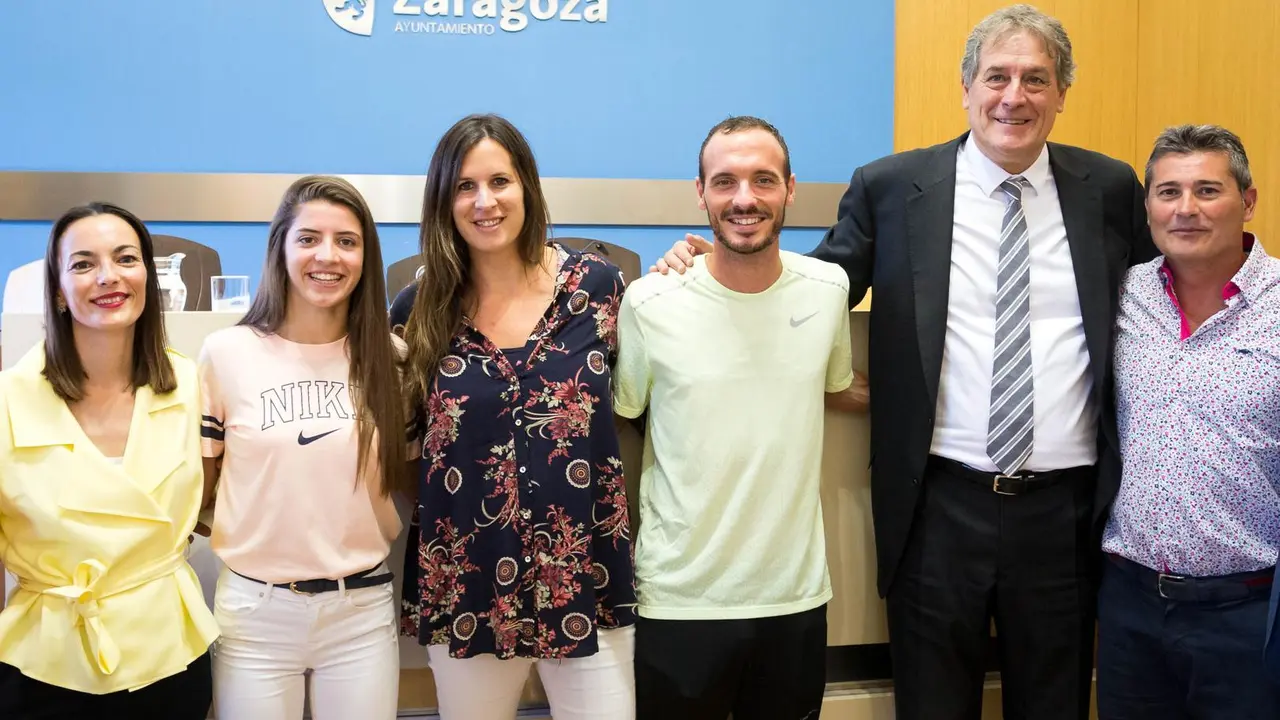 Presentaci&oacute;n en la sala de prensa del Ayuntamiento de Zaragoza. Foto: Miguel G. Garc&iacute;a