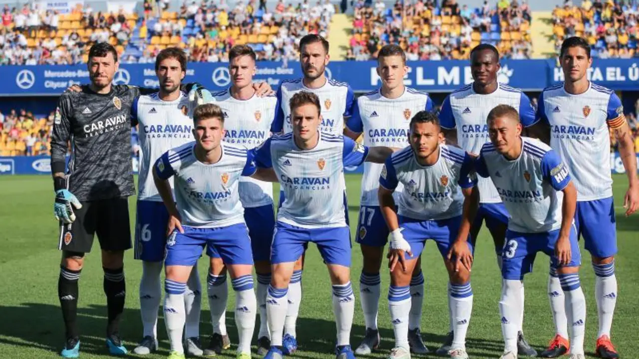 Once del real Zaragoza en Alcorc&oacute;n. Foto: Real Zaragoza (Tino Gil)