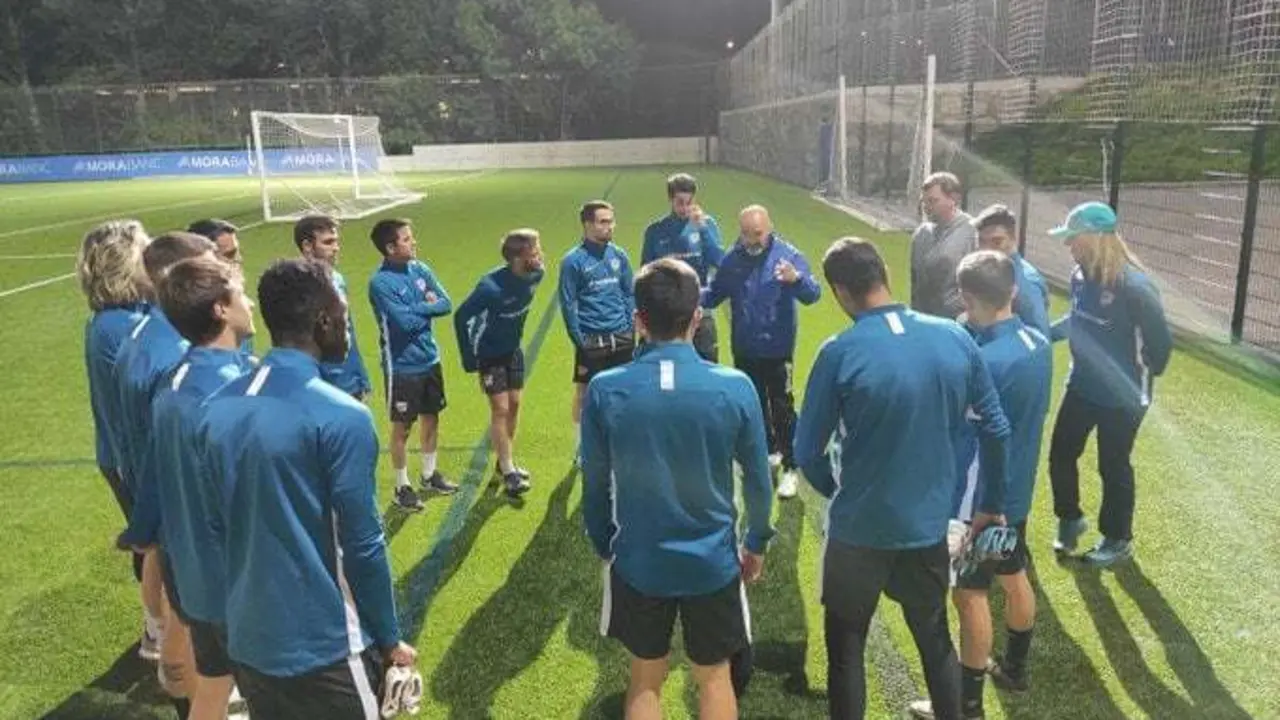 El Andorra entrena antes de recibir al Ejea. Foto: Andorra