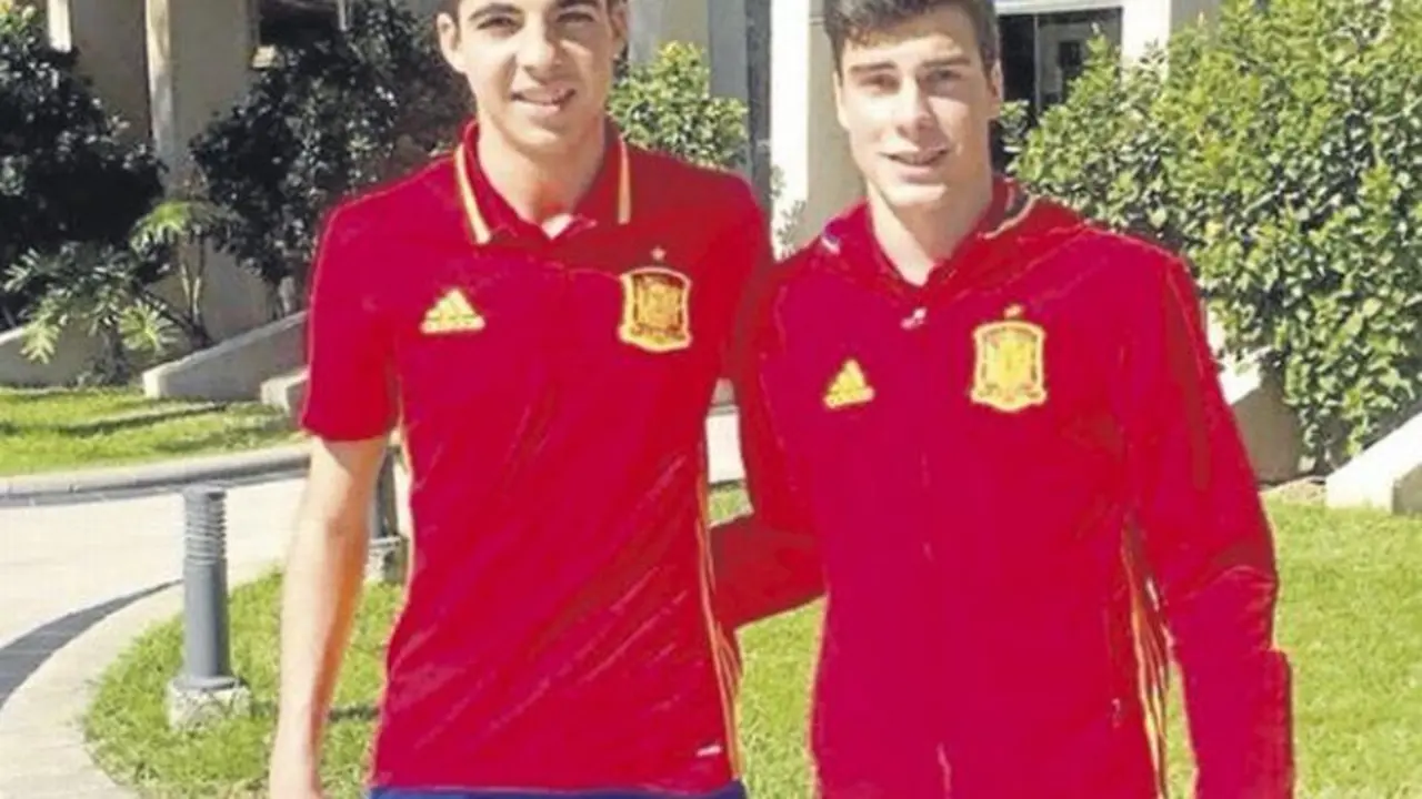 Alberto Soro y Clemente en una convocatoria con la selecci&oacute;n. 