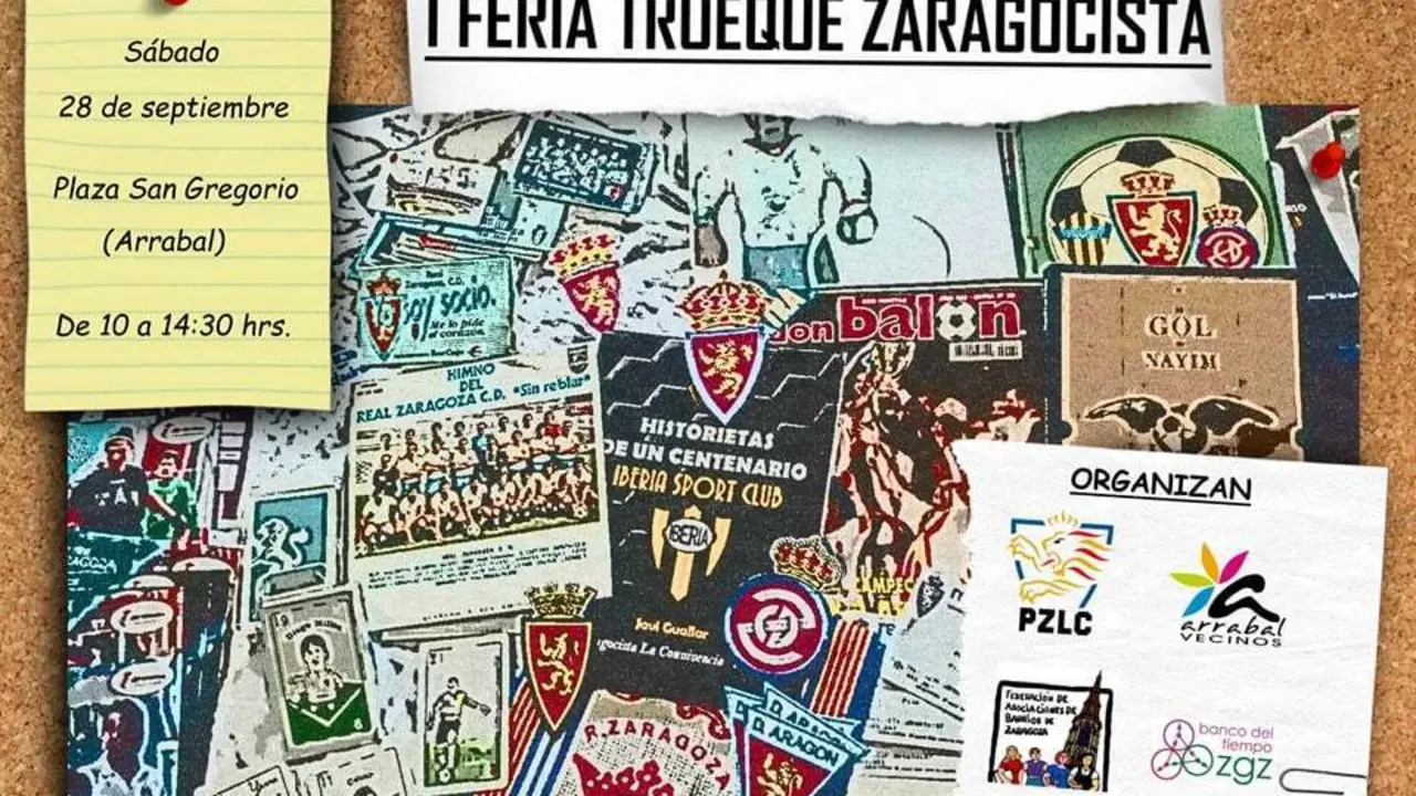 La I Feria del Trueque Zaragocista se celebrar&aacute; el s&aacute;bado 28 de septiembre en la Plaza el Arrabal