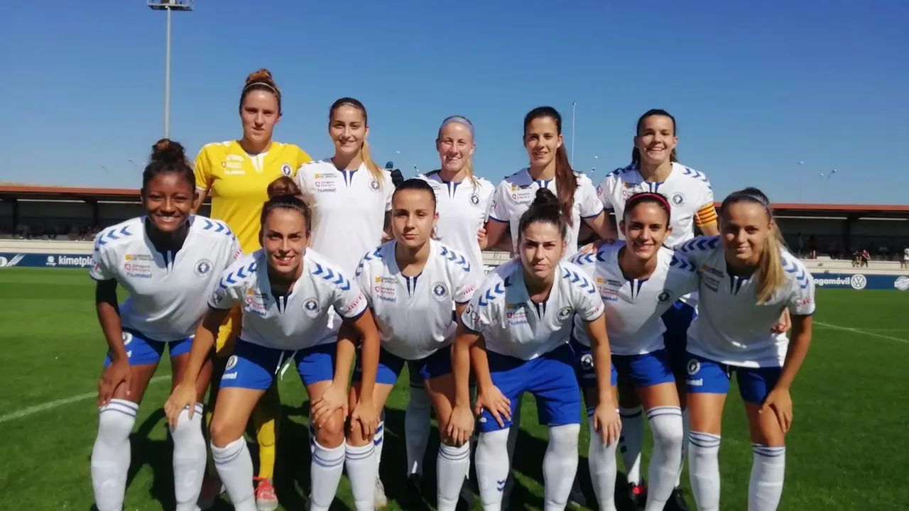 Once del Zaragoza ante Osasuna. Foto: Zaragoza CFF