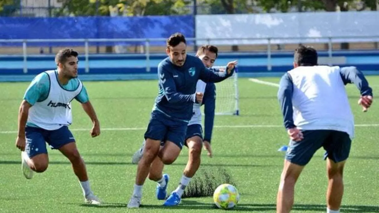 El Ebro en un entrenamiento. Foto: CD Ebro