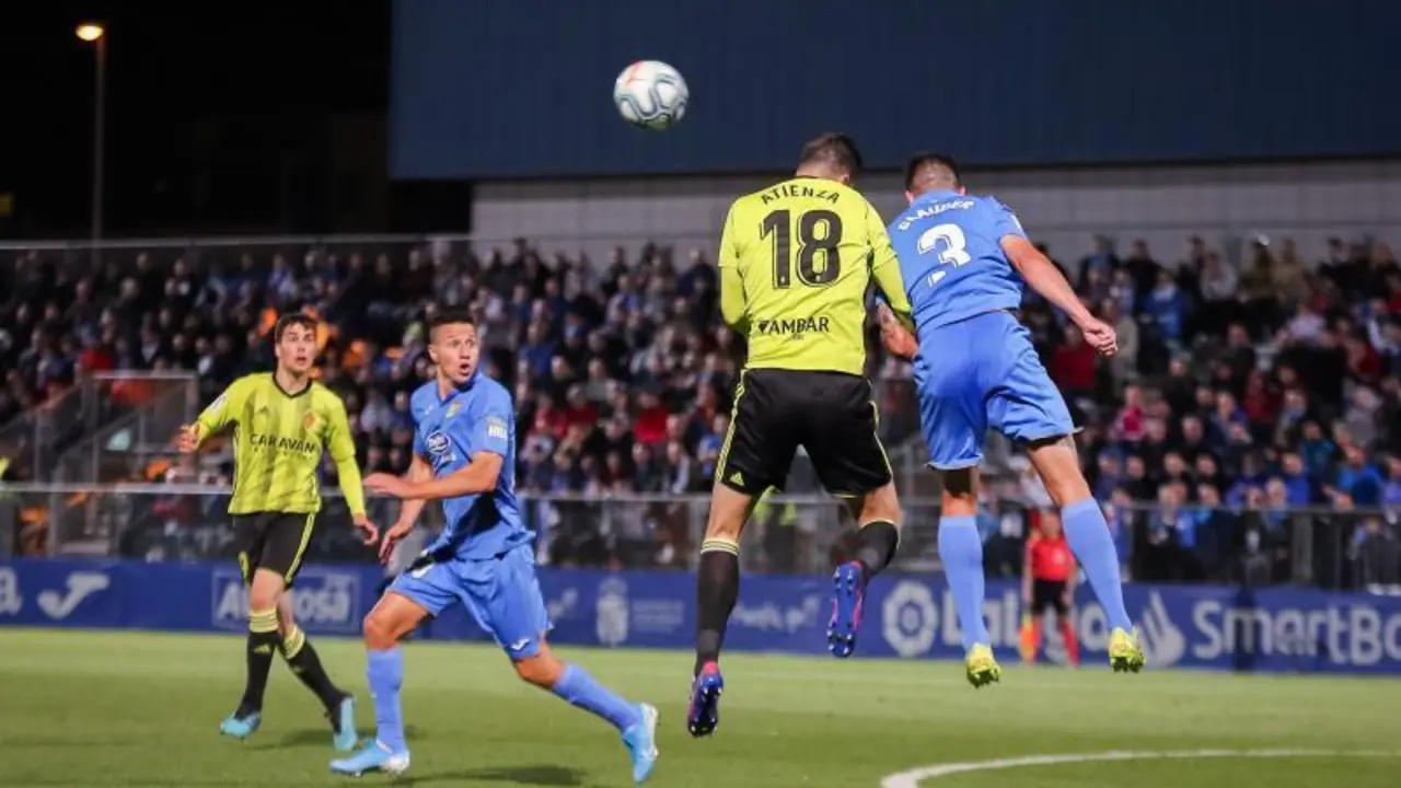 Imagen de la &uacute;ltima derrota del Real Zaragoza ante el Fuenlabrada. Foto: Real Zaragoza