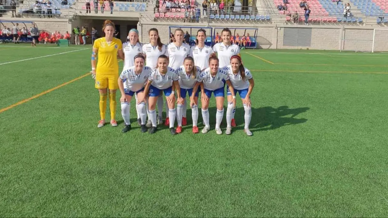 Once del Zaragoza CFF en su &uacute;ltima victoria ante el Alaves. Foto: Zaragoza CFF