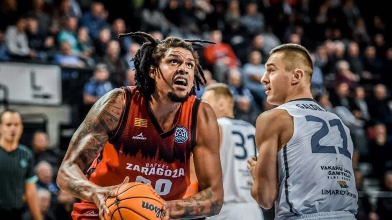 Javier Justiz, en un partido de BCL. Foto: FIBA