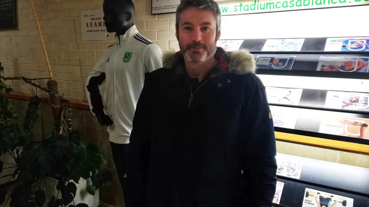 Fabi&aacute;n T&eacute;llez en las instalaciones del Stadium Casablanca, durante una entrevista con SPORTARAGON | Vanesa Aso