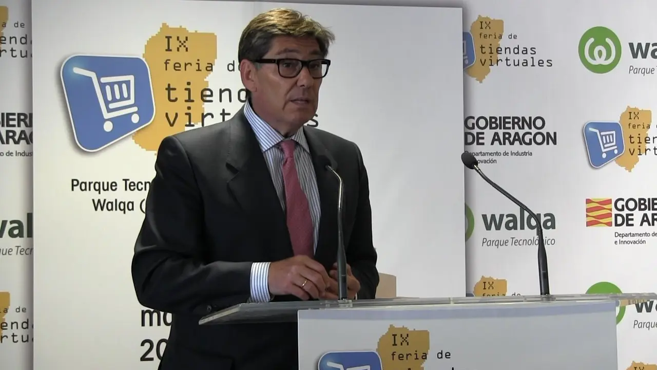 Aliaga en una rueda de prensa. | Foto: aragon.es